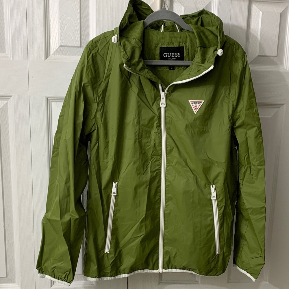 GUESS green windbreaker/Raincoat
